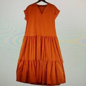 Vibrant Orange Maxi Dress